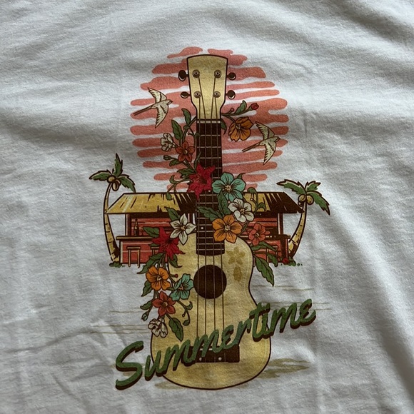 Women’s summertime summer vibes t-shirt - white - Picture 2 of 3